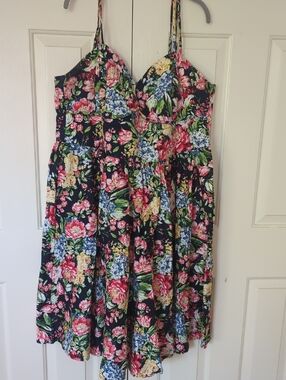 Unique Vintage Floral Dress Size 3xl/20 + Gift